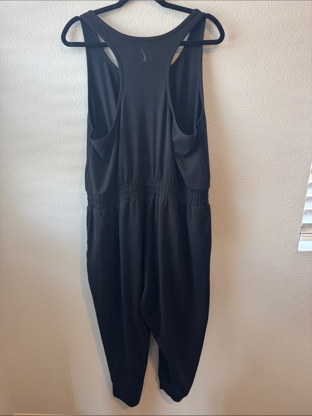 Nike Black Sleeveless Relaxed-Fit Jumpsuit - Picture 2 of 2